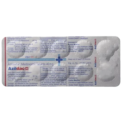 azildac 40mg tablet 10's